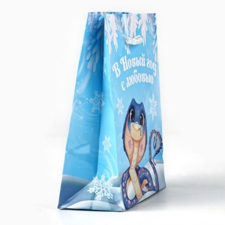 Package New Year's laminated "New Year", s 12 x 15 x 5.5 cm-2