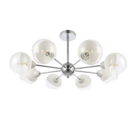 Ceiling EVOLUCE lamp. Sle102702-08. Giorte. 8x40 watts, E14, 79x79x34.5 cm, chromium color-5
