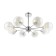 Ceiling EVOLUCE lamp. Sle102702-08. Giorte. 8x40 watts, E14, 79x79x34.5 cm, chromium color