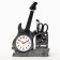 Alarm clock "Guitar", discrete move, with a pencil, 1aa, 15.5 x 22 x 5.5 cm, silver