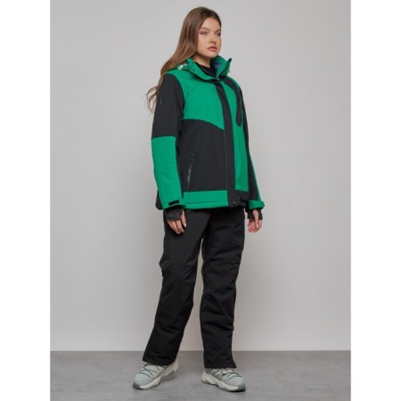 Ski suit female, size 54, green color-2