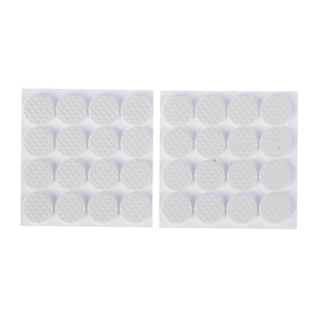 Furniture round tundra, d = 18 mm, 32 pcs., Polymer, white