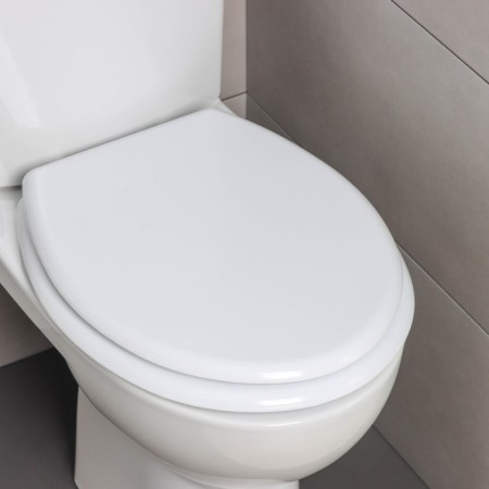 Toilet seat, 45 × 35 × 5 cm, white color-1