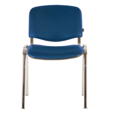 Stool for staff and visitors to Brabix ISO CF-001, chrome frame, leatherette-1