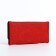 Women's wallet on magnet, red color