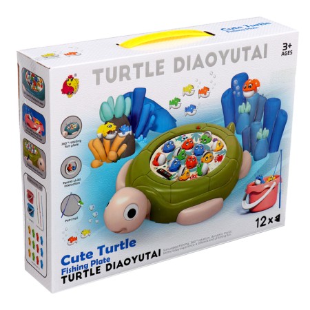 Fishing "Turtles", 12 fish, Mix colors-10