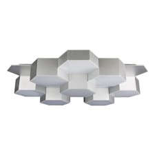 Люстра FAVO 80Вт LED 3000K серебро 64x59x12см