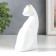 Polystone souvenir "White cat with golden ears" 4x6.5x10.7 cm