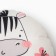 Decorative Ethel Pillow "Zebra" D 30 cm, velor 100% p/e 1702853
