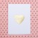Watercolor card with Love embossing, 7.5 x 10.5 cm
