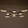 Luer with PDU 2300/9GD LED 190W 3000-6000k gold 85x85x9 cm Bayerlux