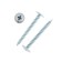 Self -tapping screws "Tundra Krep", with a spokeshade, pointed, 4.2x38 mm, galvanized, 9 pcs