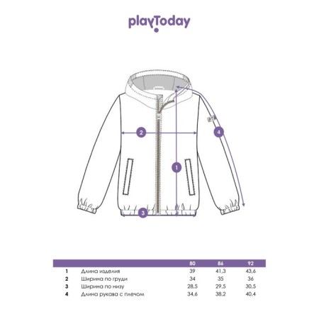 Ветровка для девочки PlayToday, рост 86 см-10