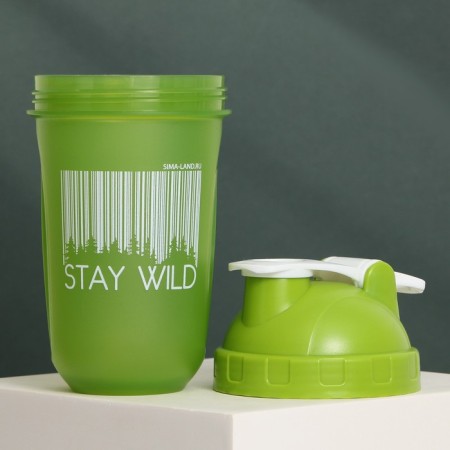 Plastic shaker STAY WILD, 500 ml-3