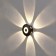 Facade lamp “Iskra”, FSD-053, 8 W, 3000k, 6 rays, IP65, 220 V, plastic, black