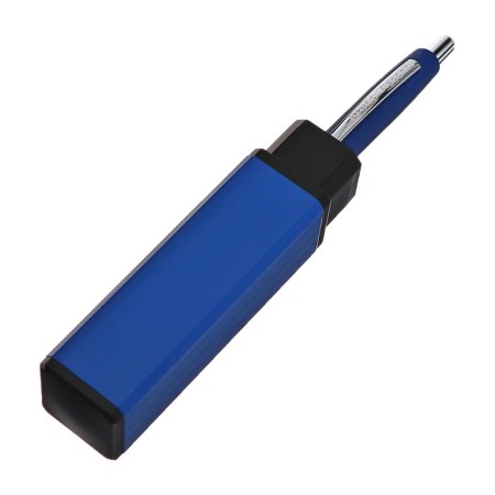 Handle Automatic San Remo 1.0 mm, metal bright blue case, blue rod, in a tube-3