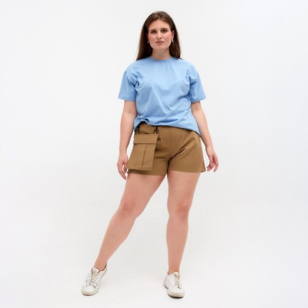 Women's T-shirt Minaku Regular Fit: Blue color, rr 48-2