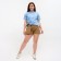 Women's T-shirt Minaku Regular Fit: Blue color, rr 48