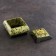 Casket "Ural Queen", 8x8x6.5 cm, natural stone, coil