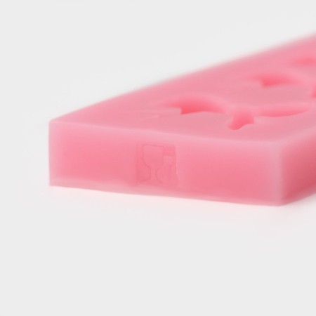 Mold Dolyana "six bows", silicone, 15 × 4.5 cm, color mix-4