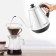 Electric ketta KitFort KT-689, for cooking coffee, metal, 1 l, 2200 watts, silver