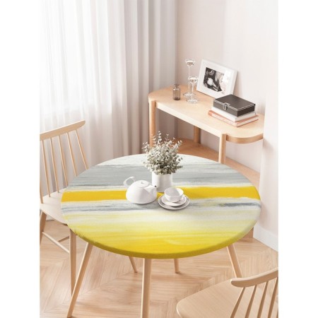 Tables on the table "Painted board", round, oxford, elastic band, size 120x120 cm, diameter 75-100 cm-2