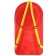 A set for Badminton Onlytop "Pony": 2 rackets 44 cm, 2 strokes, ball, cover, red color