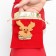 New Year's sweatshirt for animals "Gift", Size S (DS 20, OG 32 cm), Red