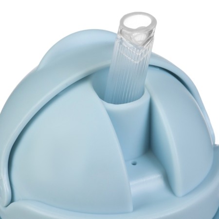 Drill - children's impotion with silicone tube, 250 ml., With handles, blue color-10