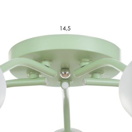 Causte "Online" (Tsil.) 5x15W E27 Model: BR 00284 Mint 52x52x15cm-4