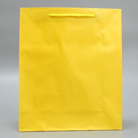 Gift package laminated, packaging, "yellow", ml 21 x 25 x 8 cm-3