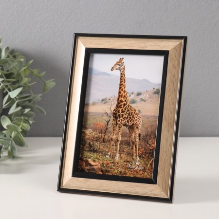 Photo frame plastic 10x15 cm "Crassic. Wood" beige 14x19.2 cm-1