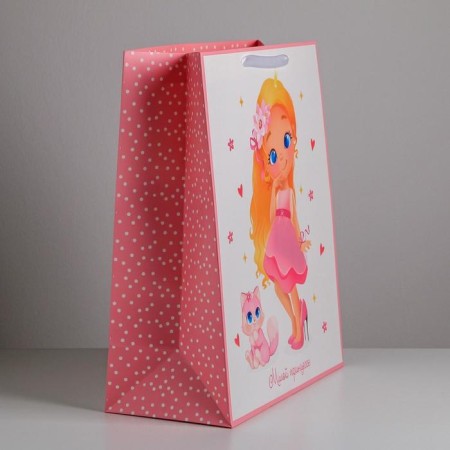 Gift Package Laminated, Packaging, "Cute Princess", XL 49 x 40 x 19 cm-1