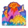 Figure puzzles 4 in 1 "world of dinosaurs", 9,12,15.20 elements