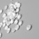 Beads for creativity plastic "shell" white-silver set 20 g 1x1x0.4 cm
