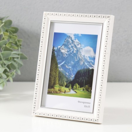 Photo frame Plastic "Kame" 10x15 cm, white-1