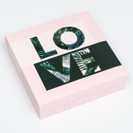 Folding box, love 23 x 23 x 6.5 cm-2