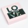 Folding box, love 23 x 23 x 6.5 cm