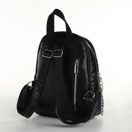 Women's backpack on lightning, black color-2