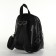 Women's backpack on lightning, black color