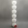 Set of balls plastic D-8 cm, 6 pcs "Shiny haze" white