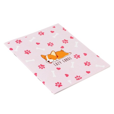 AT A5 Sketches, 16 sheets Lazy Corgi, cover Cardboard Cover, Block 100 g/m2-1
