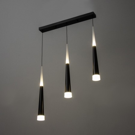 Bayerlux suspension Bayerlux “Amadeus” 3xLED 18W 4000K Black 50x4x30-180cm-2
