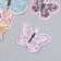 Butterflies cardboard "Flower. Tints" set 12 pcs h = 4-10 cm on magnet