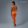 Sports legins Comfort, rr l, Orange color