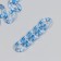 Decor for creativity plastic "Ring for the chain" transparent blue set 25 pcs 2.3x1.65 cm