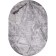 Oval Carbon Karmen Hali Armina, size 80x150 cm, color Grey/Grey