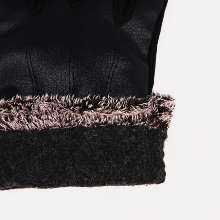 Gloves male, dimensionless, with insulation, black color-2