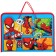 Plastic folder with A4 handles, on lightning, Spider-Man