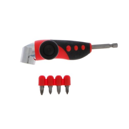 Corner adapter for the tundra drill, with a set of bit 4 pcs.-1